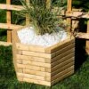 Medium 60cm Hexagon Wooden Planter 2 Medium 60cm Hexagon Wooden Planter -Plants Sale Hexagonal Wooden Planter 1024x10241 1