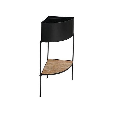 Indoor Kensington Metal Corner Planter Stand In Black H76Cm W30Cm 3 Indoor Kensington Metal Corner Planter Stand In Black H76Cm W30Cm