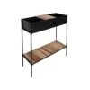 Indoor Kensington Metal Planter Stand In Black H76Cm W70Cm -Plants Sale IKMPSB76