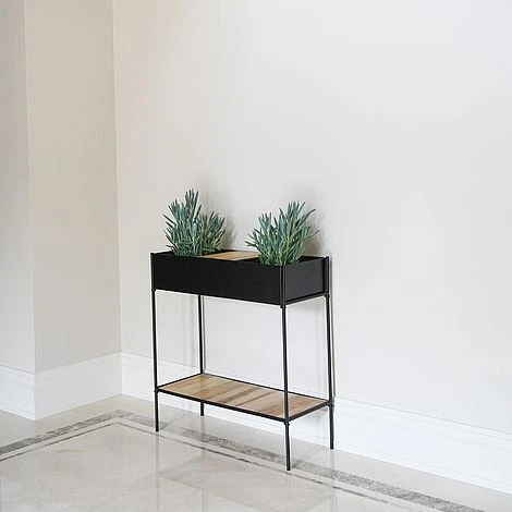 Indoor Kensington Metal Planter Stand In Black H76Cm W70Cm 5 Indoor Kensington Metal Planter Stand In Black H76Cm W70Cm - Image 3