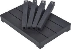 Idooka Faux Wood Garden Coffee Table - Waterproof Patio Side Table For Outdoor Use -Plants Sale In20Pieces