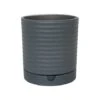 Luna Stoneware Planter & Saucer Grey H20CM D18CM -Plants Sale LSPG18