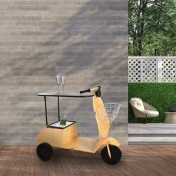 Idooka Green Metal Scooter Side Table -Plants Sale Lifestyle20Outside20Bar1