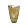Mocha Rippled Glass Vase H25Cm W14.5Cm 1 Mocha Rippled Glass Vase H25Cm W14.5Cm -Plants Sale MRGV25