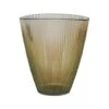 Mocha Ribbed Vase H24.5Cm W21.5Cm -Plants Sale MRV21