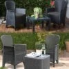 Idooka Tea For Two Dark Grey Bistro Set -Plants Sale MV
