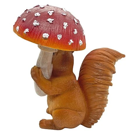 Squirrel With Mushroom Garden Animal Ornament 9 Squirrel With Mushroom Garden Animal Ornament - Image 7