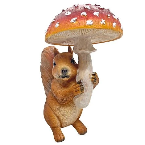 Squirrel With Mushroom Garden Animal Ornament 10 Squirrel With Mushroom Garden Animal Ornament - Image 8