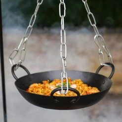 Outdoor Colorado Metal Cooking Dish In Black H5Cm W29Cm