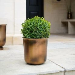 Outdoor Hampton Copper Metal Planter H25Cm W21.5Cm -Plants Sale OHCMP31 1