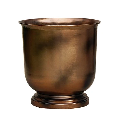 Outdoor Hampton Copper Metal Urn H40Cm W31.5Cm 3 Outdoor Hampton Copper Metal Urn H40Cm W31.5Cm