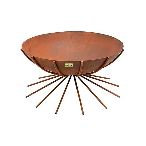 Outdoor Metal Dakota Firebowl In Rust H37Cm W71Cm 3 Outdoor Metal Dakota Firebowl In Rust H37Cm W71Cm