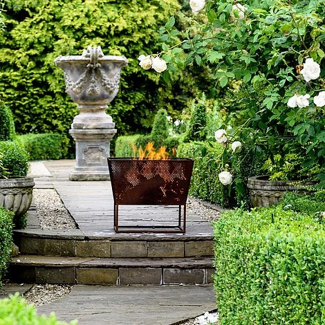 Outdoor Norfolk Firebowl Rust Iron H44.5Cm W52Cm 4 Outdoor Norfolk Firebowl Rust Iron H44.5Cm W52Cm - Image 2