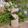 Outdoor Spiral Water Feature Sandstone H82CM W35CM -Plants Sale OSWFS 1 copy