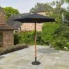 Wooden Garden Parasol 2.4m 1 Wooden Garden Parasol 2.4m -Plants Sale P27B LS