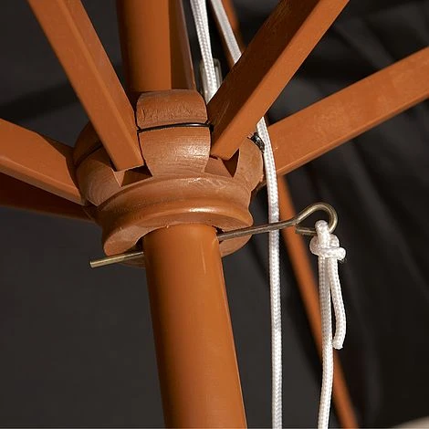 Wooden Garden Parasol 2.4m 6 Wooden Garden Parasol 2.4m - Image 4