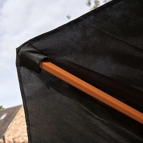 Wooden Garden Parasol 2.4m 7 Wooden Garden Parasol 2.4m - Image 5