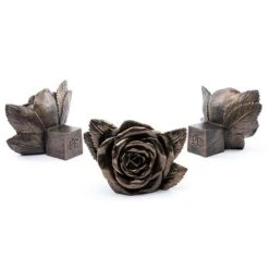 Antique Bronze Coloured Rose Potty Feet - Plant Pot Feet -Plants Sale PF0007 9 new