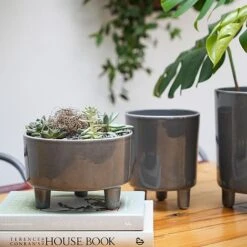 Pisa Slate Bowl H14Cm D19Cm -Plants Sale PSB19 3