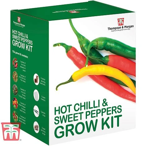 Red Hot Chilli & Sweet Peppers Growing Kit - Gift 4 Red Hot Chilli & Sweet Peppers Growing Kit - Gift - Image 2