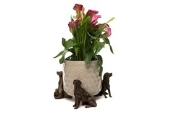 Antique Bronze Coloured Retriever Potty Feet - Plant Pot Feet -Plants Sale RETRIEVER20 20POT20 20PF0042A
