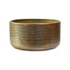 Solis Embossed Bowl Gold H15CM D30CM 2 Solis Embossed Bowl Gold H15CM D30CM -Plants Sale SEBG30