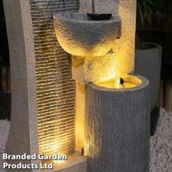 Serenity Cascading Four Bowl & Wall Water Feature -Plants Sale SERENITY G4824B