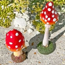 Set 3 Garden Mushroom Ornaments 13 Set 3 Garden Mushroom Ornaments -Plants Sale SET3MUSH 7