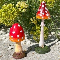 Set 3 Garden Mushroom Ornaments 14 Set 3 Garden Mushroom Ornaments -Plants Sale SET3MUSH 8