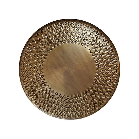 Solis Embossed Tray Gold W40CM 3 Solis Embossed Tray Gold W40CM