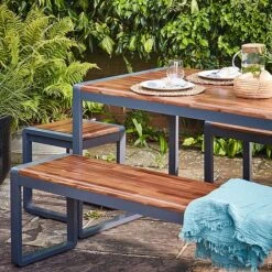 Spitalfields Acacia Wood 5 Piece Furniture Set -Plants Sale SFS180 3 copy