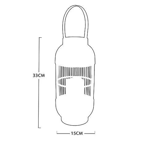 Idooka Large Chrome Solar Lantern 11 Idooka Large Chrome Solar Lantern - Image 9