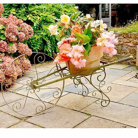 Wheelbarrow Plant Stand 3 Wheelbarrow Plant Stand