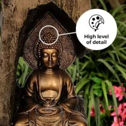 Secluded Buddha LED Garden Water Feature -Plants Sale Seculded buddha edit2