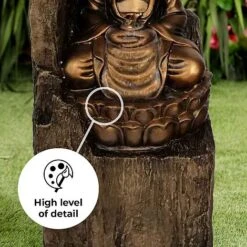 Secluded Buddha LED Garden Water Feature -Plants Sale Seculded buddha edit3