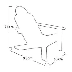 Idooka Wooden Adirondack Chair 16 Idooka Wooden Adirondack Chair -Plants Sale Silhouette11