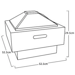 Idooka Stone Effect Fire Pit & BBQ -Plants Sale Silhouette12