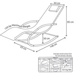 Idooka Mesh Rocking Sun Lounger 12 Idooka Mesh Rocking Sun Lounger -Plants Sale Silhouette20Detailed1