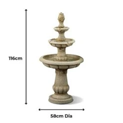 Versailles 3 Tier Fountain Garden Water Feature 9 Versailles 3 Tier Fountain Garden Water Feature -Plants Sale Size charts