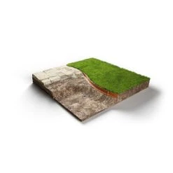 Straightcurve Flex - Garden Edging 75mm Bundle Of 6 Weathering Steel -Plants Sale Straightcurve Flex Garden Edging 75mm Flexline Installed Cross Section