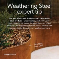Straightcurve Flex - Garden Edging 100mm Bundle Of 6 Weathering Steel 17 Straightcurve Flex - Garden Edging 100mm Bundle Of 6 Weathering Steel -Plants Sale Straightcurve TM Weathering Patina Advice 15
