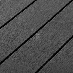 Idooka Faux Wood Garden Coffee Table - Waterproof Patio Side Table For Outdoor Use -Plants Sale Texture