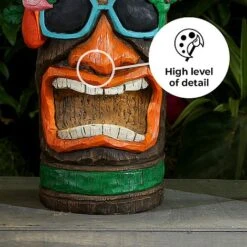 Tiki Garden Solar Ornament Large 45cm -Plants Sale Tiki 45 edit2