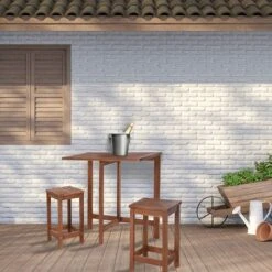 Idooka Acacia Wood Bistro Bar Set