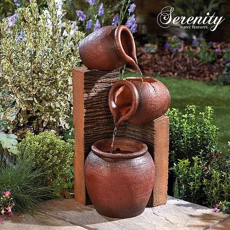 Serenity Tipping Pots Water Feature 4 Serenity Tipping Pots Water Feature - Image 2