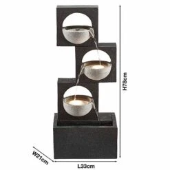 Serenity Modern Granite-Effect Cascading Bowls Water Feature 12 Serenity Modern Granite-Effect Cascading Bowls Water Feature -Plants Sale WEBG38813