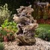 Serenity Four-Tier Wood-Effect Water Feature -Plants Sale WEBG39422