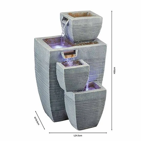 Serenity Table-Top Oblong Stone-Effect Water Feature 7 Serenity Table-Top Oblong Stone-Effect Water Feature - Image 5