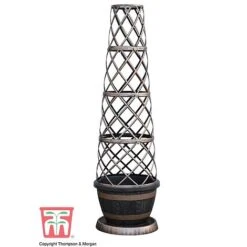 Wooden Barrel Effect Tower Pot -Plants Sale WOOD KB0330 C