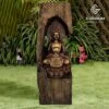 Secluded Buddha LED Garden Water Feature 2 Secluded Buddha LED Garden Water Feature -Plants Sale WXF1805528 11